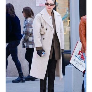 Mango Long Wool Blend Coat